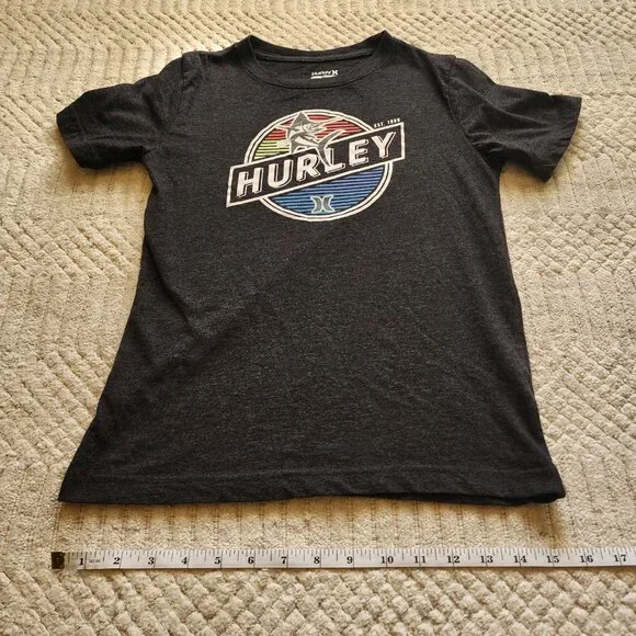 Hurley Boys Graphic T-Shirt Size 10/12 – EST. 1999 Surf Logo - Picture 5 of 16